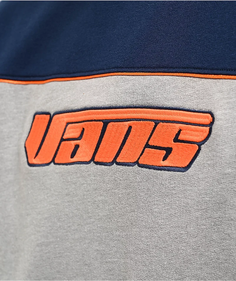 Vans Retro V Loose Dress Blues & Cement Heather Crewneck Sweatshirt