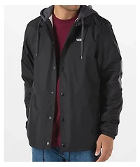 Vans Riley Black Hooded Coaches Jacket