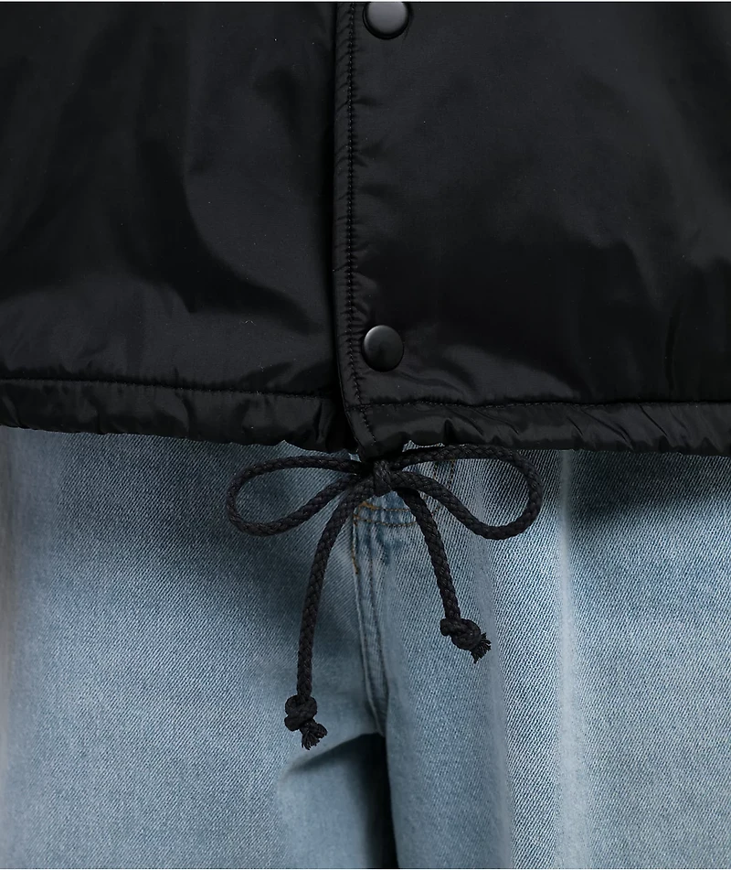 Vans Riley Black Hooded Coaches Jacket