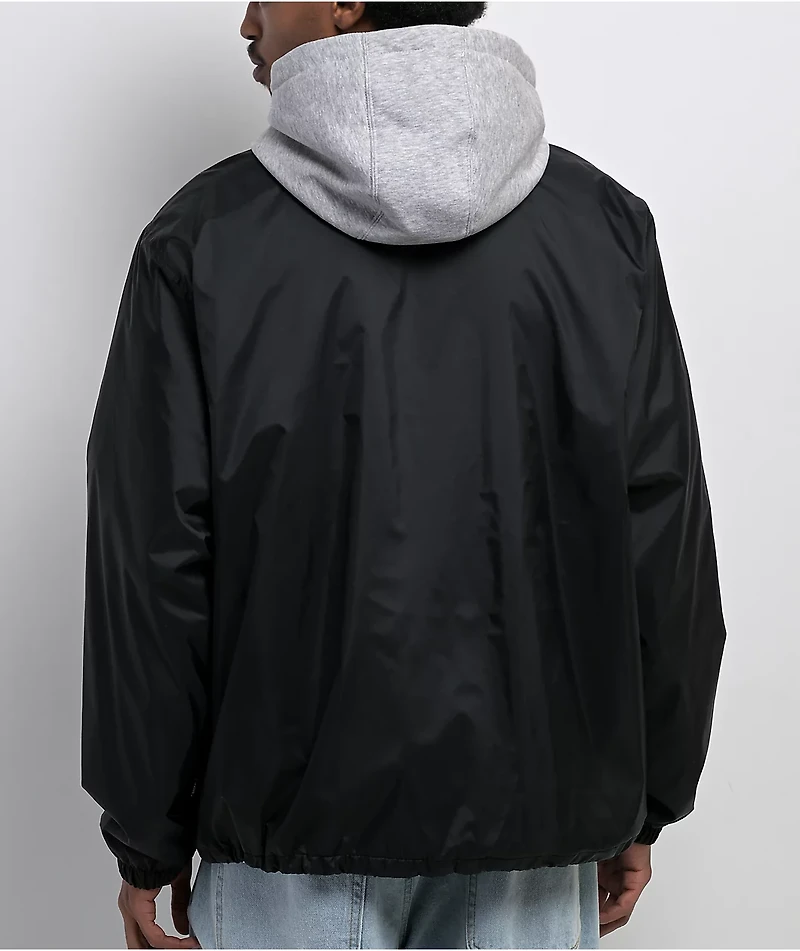 Vans Riley Black Hooded Coaches Jacket