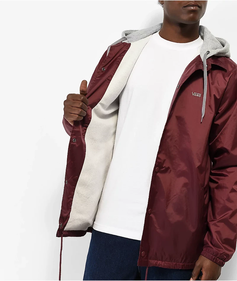 Vans Riley Burgundy Hooded Jacket