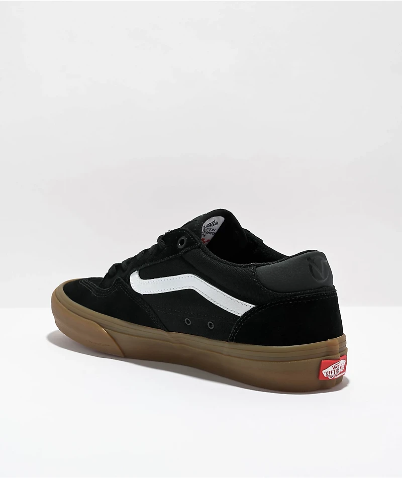 Vans Rowan Black & Gum Skate Shoes