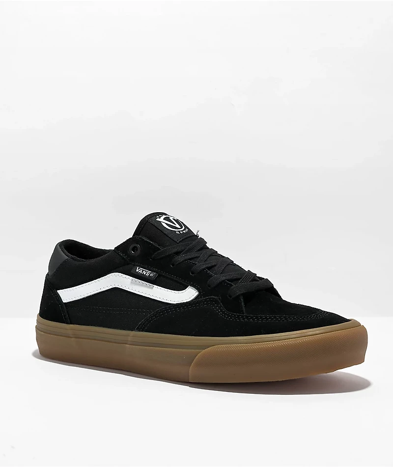 Vans Rowan Black & Gum Skate Shoes