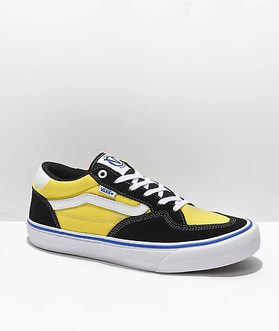 Vans Rowan Pro Black & Dazzling Yellow Skate Shoes