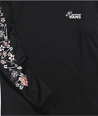 Vans Safety Pinz Black Long Sleeve T-Shirt