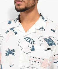 Vans Scenic White Short Sleeve Button Up Shirt