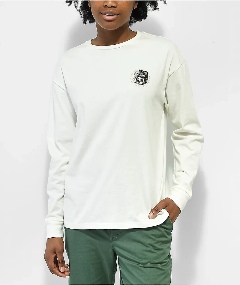 Vans Serpent Fields Cream Long Sleeve T-Shirt