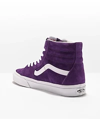 Vans Sk8-Hi Acai Pig Suede Skate Shoes