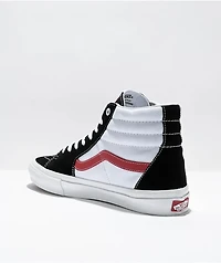 Vans Sk8-Hi Athletic Black & Red Skate Shoes