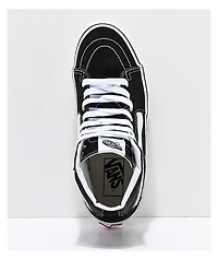 Vans Sk8-Hi Black & White Platform Shoes