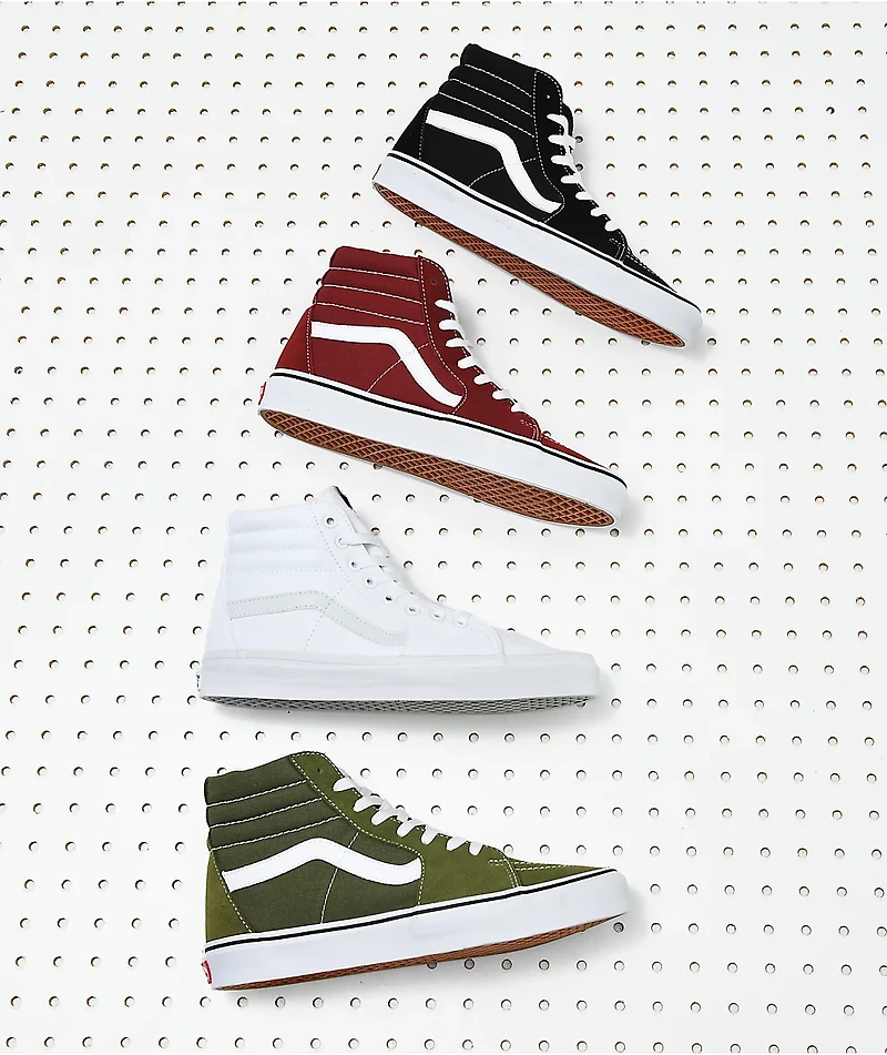 Vans Sk8-Hi Black & White Skate Shoes