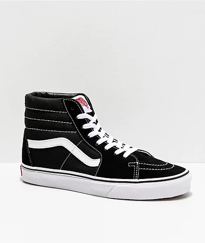 Vans Sk8-Hi Black & White Skate Shoes