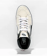 Vans Sk8-Hi Bolt Antique White and Black Skate Shoes