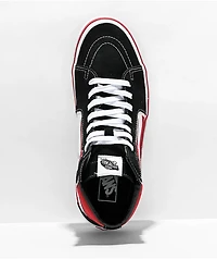 Vans Sk8-Hi Bolt Black & Red Skate Shoes