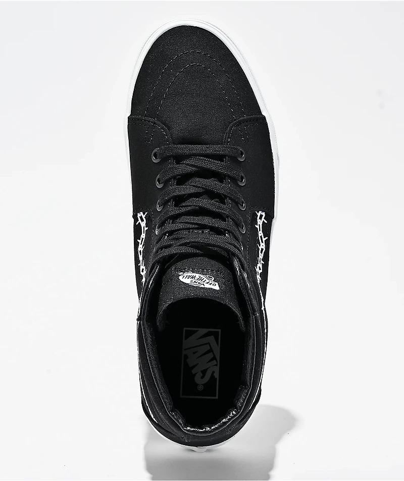 Vans Sk8-Hi Chain Black & White Skate Shoes