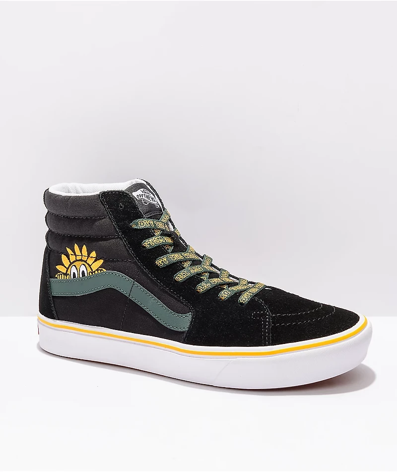 Vans Sk8-Hi ComfyCush Trip Outdoors Black & White Skate Shoes
