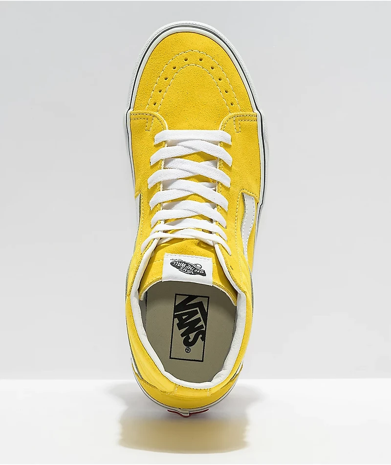 Vans Sk8-Hi Cyber Yellow & White Skate Shoes