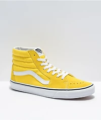 Vans Sk8-Hi Cyber Yellow & White Skate Shoes