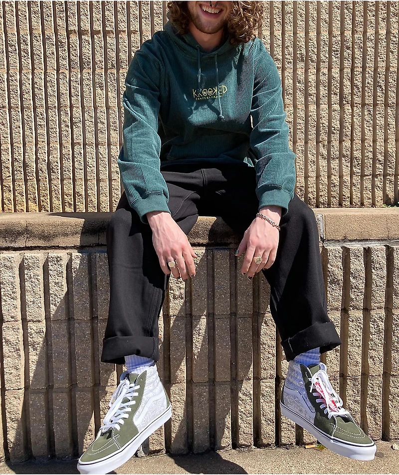 Vans Sk8-Hi Desert Skulls Grape Leaf & White Skate Shoes