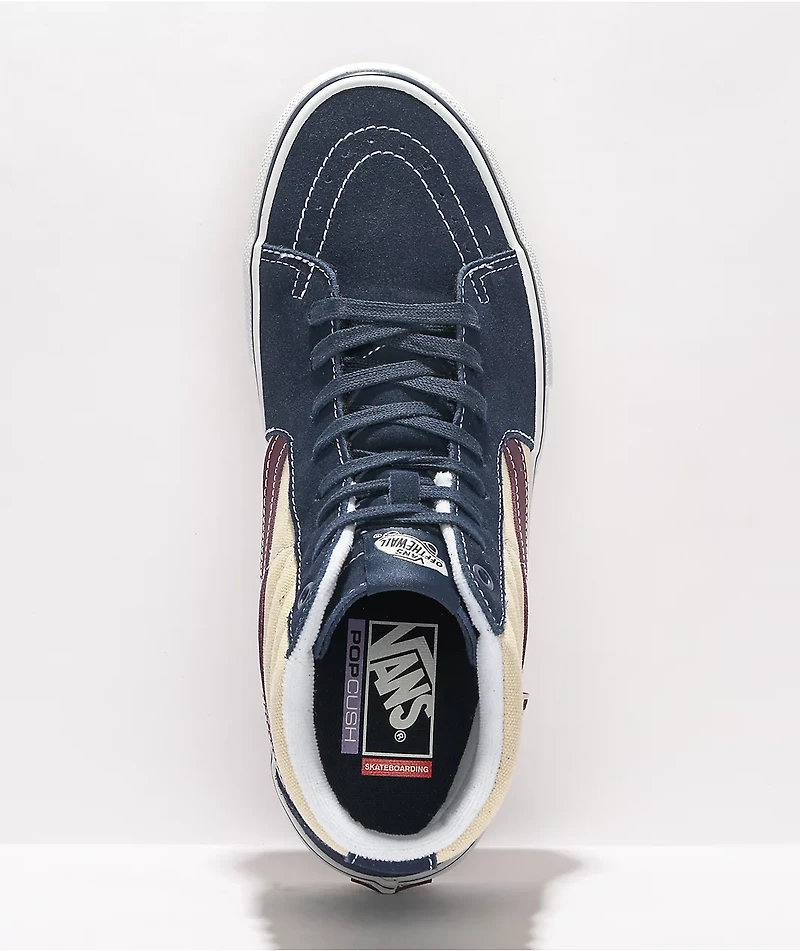 Vans Sk8-Hi Dress Blues & Turtle Skate Shoes