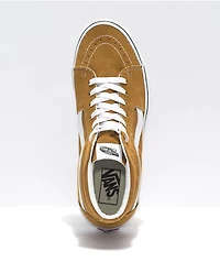 Vans Sk8-Hi Golden Brown & White Skate Shoes