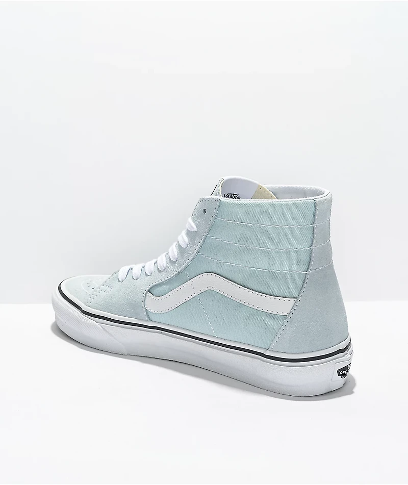 Vans Sk8-Hi Light Blue & White Skate Shoes