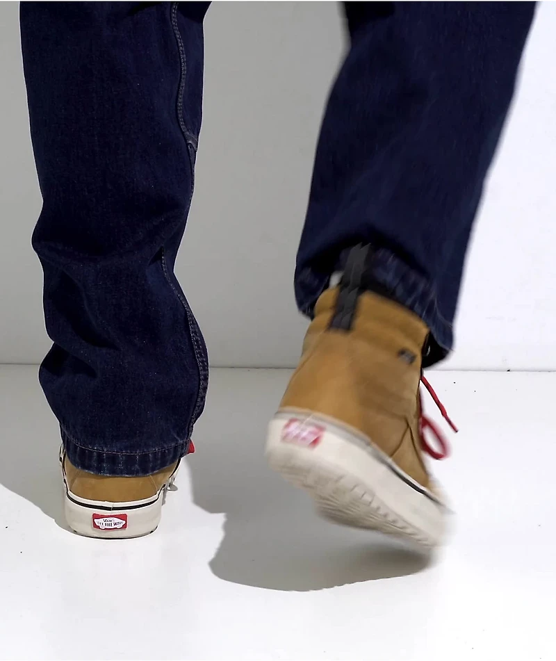 Vans Sk8-Hi MTE-2 Pop Lace Tan & Red Shoes
