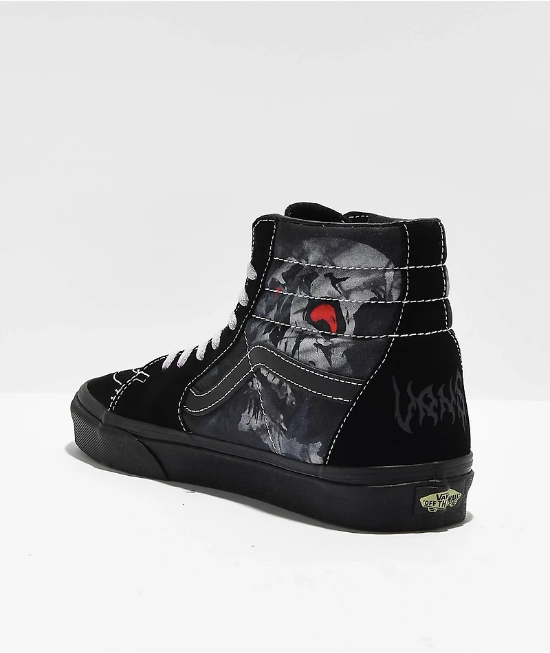 Vans Sk8-Hi Midnight Shift Black Skate Shoes