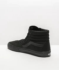 Vans Sk8-Hi Mono Black Skate Shoes