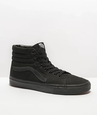Vans Sk8-Hi Mono Black Skate Shoes
