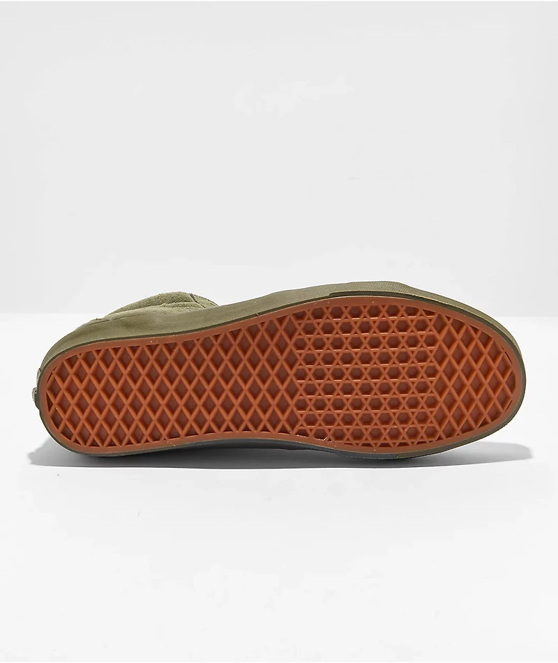 Vans Sk8-Hi Mono Olive Skate Shoes
