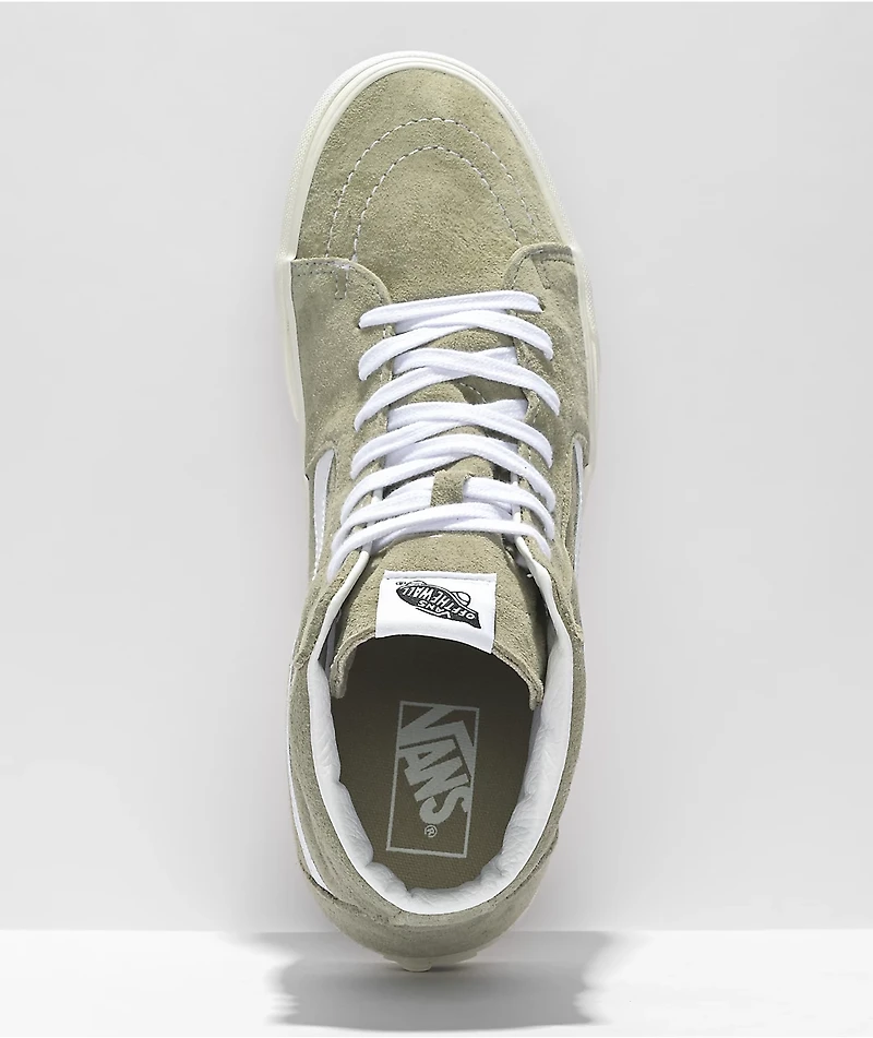 Vans Sk8-Hi Moss Grey & Snow White Skate Shoes