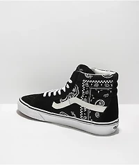 Vans Sk8-Hi Peace & Paisley Black Skate Shoes