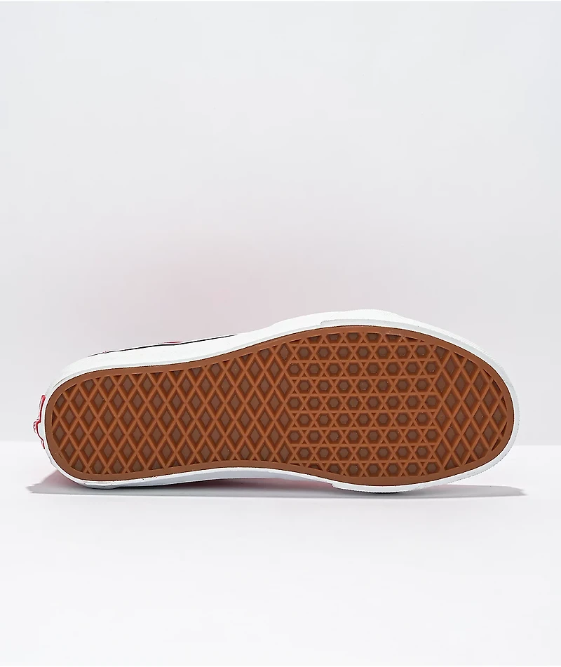 Vans Sk8-Hi Racing Red & White Skate Shoes