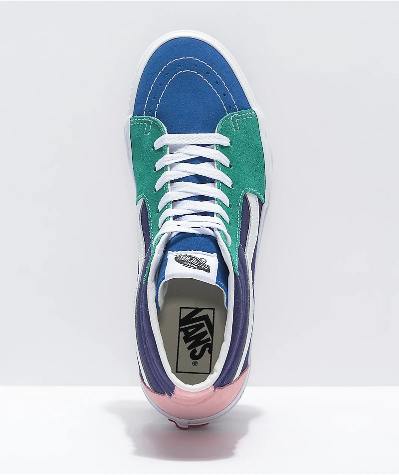 Vans Sk8-Hi Retro Court Multi & White Skate Shoes