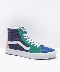 Vans Sk8-Hi Retro Court Multi & White Skate Shoes