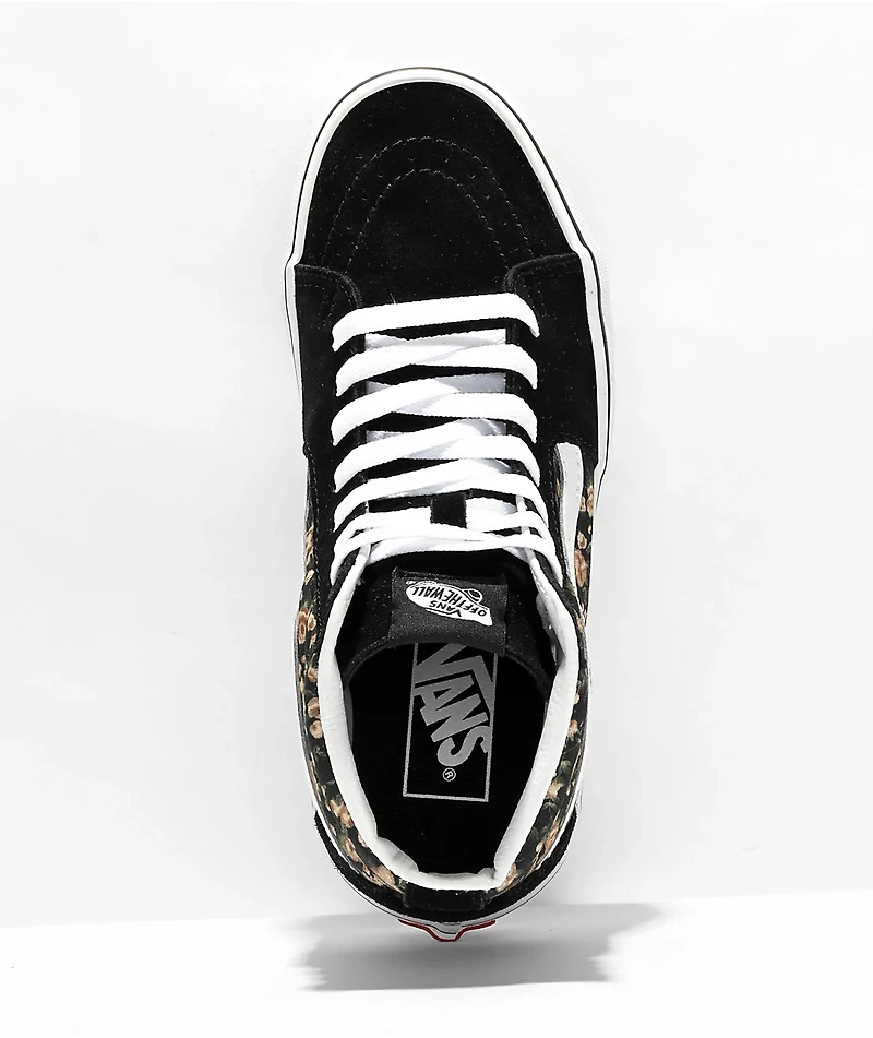 Vans Sk8-Hi Rose Dreams Black Skate Shoes