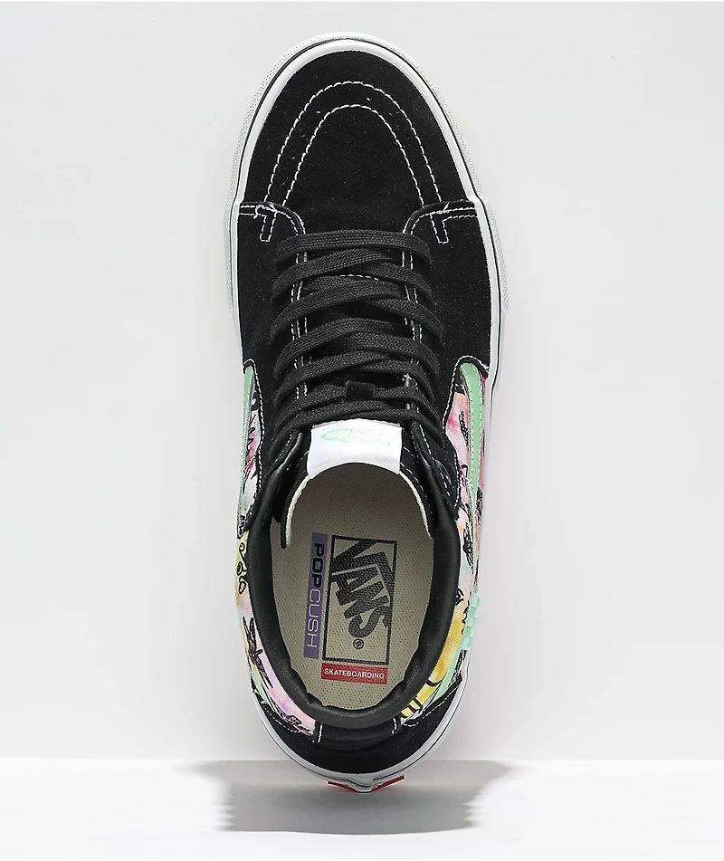 Vans Sk8-Hi Shroom Doom Black & White Skate Shoes
