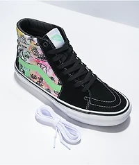 Vans Sk8-Hi Shroom Doom Black & White Skate Shoes