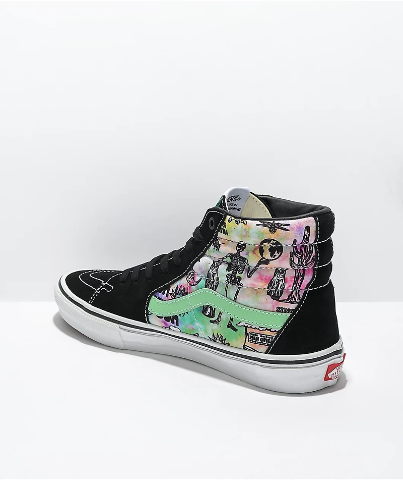 Vans Sk8-Hi Shroom Doom Black & White Skate Shoes