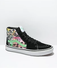 Vans Sk8-Hi Shroom Doom Black & White Skate Shoes