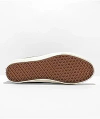 Vans Sk8-Hi Tapered Denim Embroidery Olive & White Skate Shoes