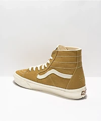 Vans Sk8-Hi Tapered Eco Theory Mustard Gold & True White Skate Shoes