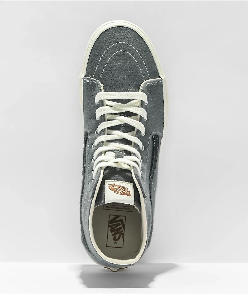 Vans Sk8-Hi Tapered Eco Wool Grey Skate Shoes