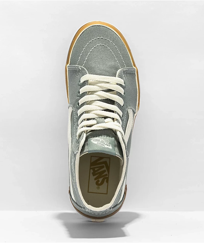 Vans Sk8-Hi Tapered Stacked Stormy Weather Blue Platform Shoes