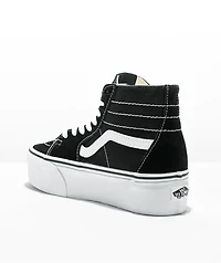 Vans Sk8-Hi Tapered Stackform Black & White Platform Shoes