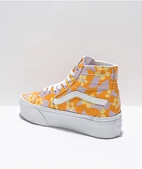 Vans Sk8-Hi Tapered Stackform Purple & Orange Platform Shoes