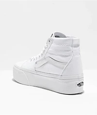 Vans Sk8-Hi Tapered Stackform True White Platform Shoes