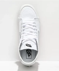 Vans Sk8-Hi Tapered True White Canvas Skate Shoes