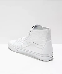 Vans Sk8-Hi Tapered True White Canvas Skate Shoes